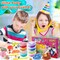 12 Cups DIY Slime Making Kit for Girls - Crystal Clear and Glow in The Dark With Add-ins